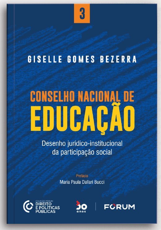 Capa de Conselho Nacional de Educação, de Giselle Gomes Bezerra
