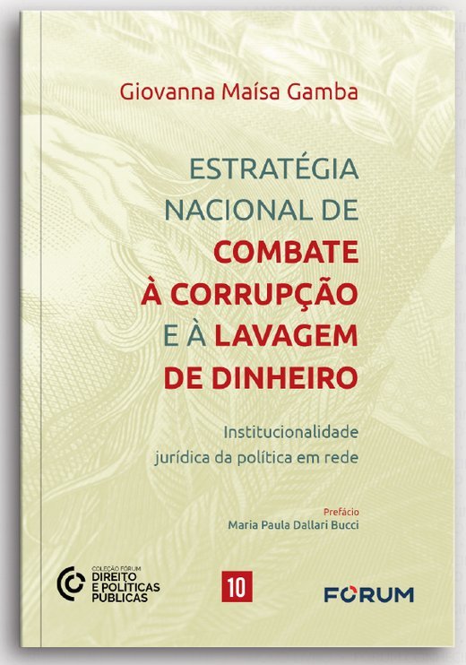 Capa de Estratégia Nacional de Combate à Corrupção e à Lavagem de Dinheiro, de Giovanna Maísa Gamba